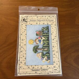 Holman Publication & Design #183 Summer Letters Pattern/Instructions Vtg Bunny